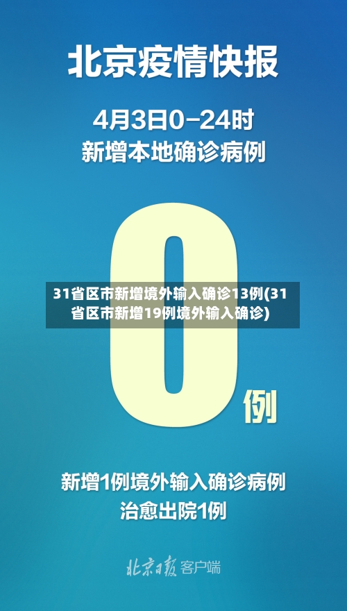31省区市新增境外输入确诊13例(31省区市新增19例境外输入确诊)-第3张图片