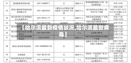【哈尔滨最新疫情状况,哈尔滨最新病毒】-第2张图片