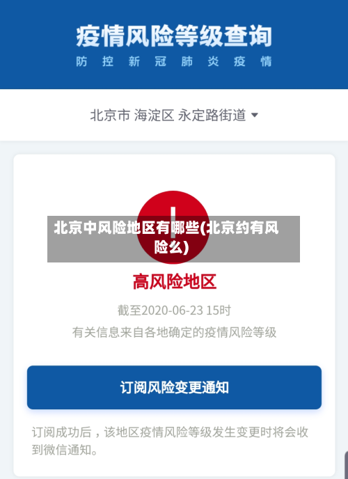 北京中风险地区有哪些(北京约有风险么)-第2张图片