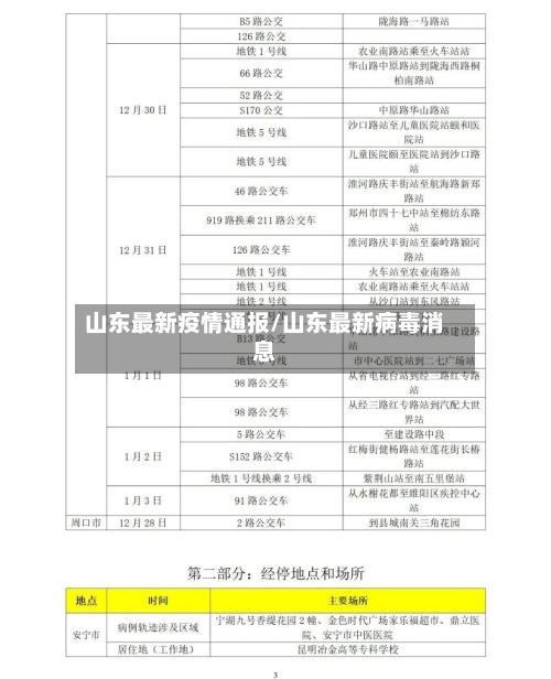 山东最新疫情通报/山东最新病毒消息-第2张图片