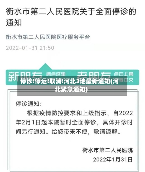 停诊!停运!取消!河北3地最新通知(河北紧急通知)-第2张图片