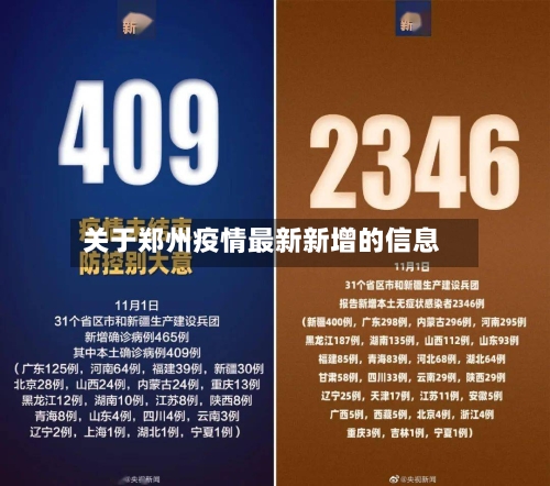关于郑州疫情最新新增的信息