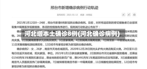 河北增本土确诊8例(河北确诊病例)