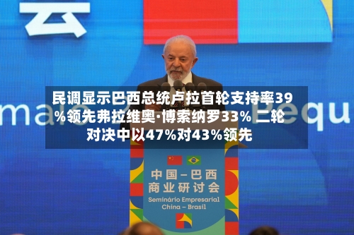 民调显示巴西总统卢拉首轮支持率39%领先弗拉维奥·博索纳罗33% 二轮对决中以47%对43%领先