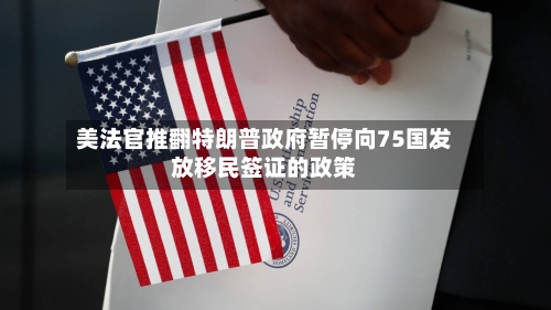 美法官推翻特朗普政府暂停向75国发放移民签证的政策-第2张图片