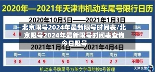 北京限号2024年最新限号时间表/北京限号2024年最新限号时间表查询今日限号-第2张图片