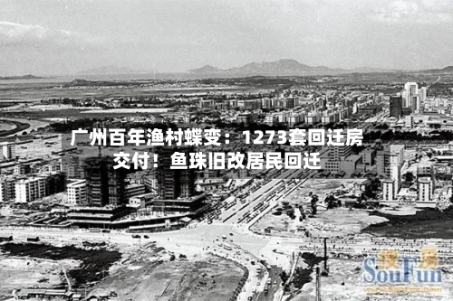广州百年渔村蝶变:1273套回迁房交付!鱼珠旧改居民回迁-第3张图片