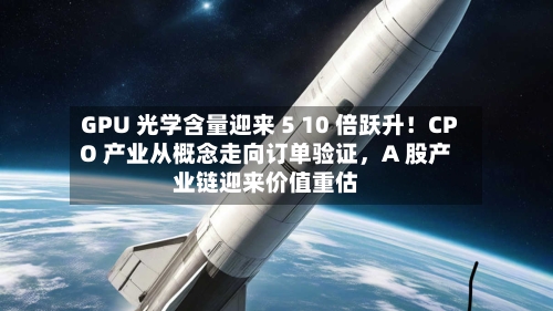 GPU 光学含量迎来 5 10 倍跃升！CPO 产业从概念走向订单验证，A 股产业链迎来价值重估-第2张图片