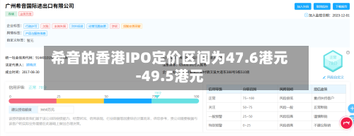 希音的香港IPO定价区间为47.6港元-49.5港元-第2张图片