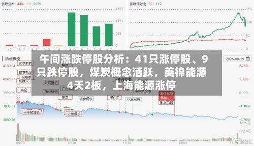午间涨跌停股分析：41只涨停股、9只跌停股，煤炭概念活跃，美锦能源4天2板，上海能源涨停