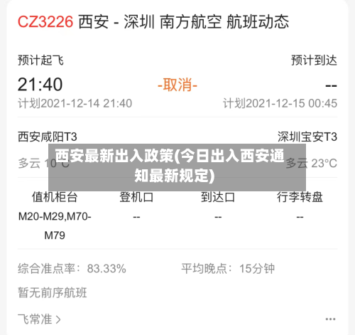 西安最新出入政策(今日出入西安通知最新规定)
