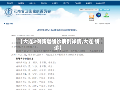 【大连2例新增确诊病例详情,大连 确诊】-第3张图片