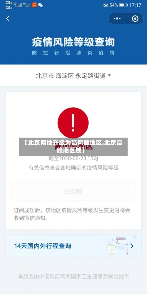 【北京两地升级为高风险地区,北京高峰期区域】-第3张图片