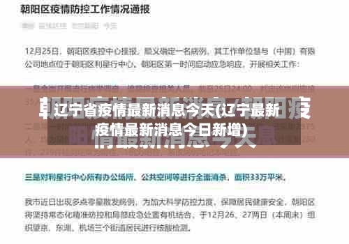 辽宁省疫情最新消息今天(辽宁最新疫情最新消息今日新增)-第2张图片