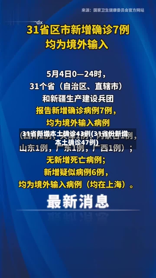 31省新增本土确诊43例(31省份新增本土确诊47例)-第2张图片