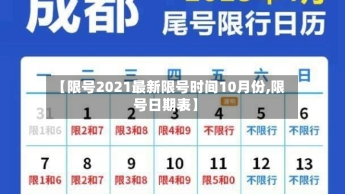 【限号2021最新限号时间10月份,限号日期表】