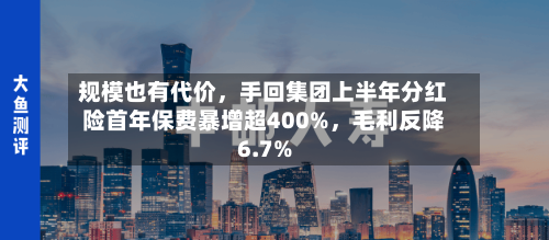 规模也有代价，手回集团上半年分红险首年保费暴增超400%，毛利反降6.7%