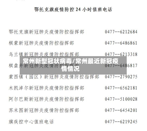 常州新型冠状病毒/常州最近新冠疫情情况-第2张图片