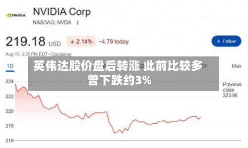 英伟达股价盘后转涨 此前比较多曾下跌约3%