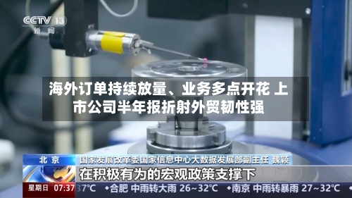 海外订单持续放量、业务多点开花 上市公司半年报折射外贸韧性强-第2张图片