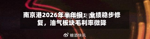 南京港2026年半年报：业绩稳步修复	，油气板块毛利率微降-第2张图片