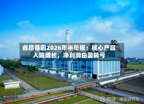 睿昂基因2026年半年报：核心产品入院增长，净利润由盈转亏