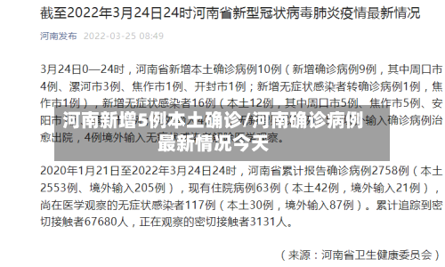 河南新增5例本土确诊/河南确诊病例最新情况今天-第2张图片