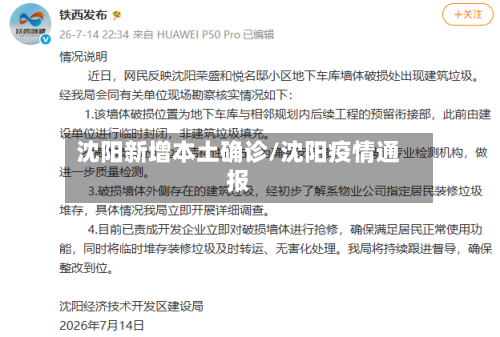 沈阳新增本土确诊/沈阳疫情通报