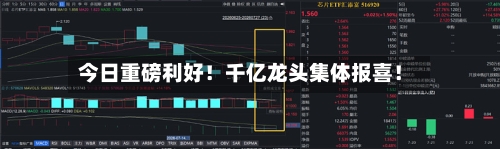 今日重磅利好！千亿龙头集体报喜！
