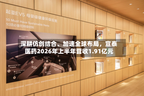 深耕仿创结合、加速全球布局，宣泰医药2026年上半年营收1.91亿元-第3张图片