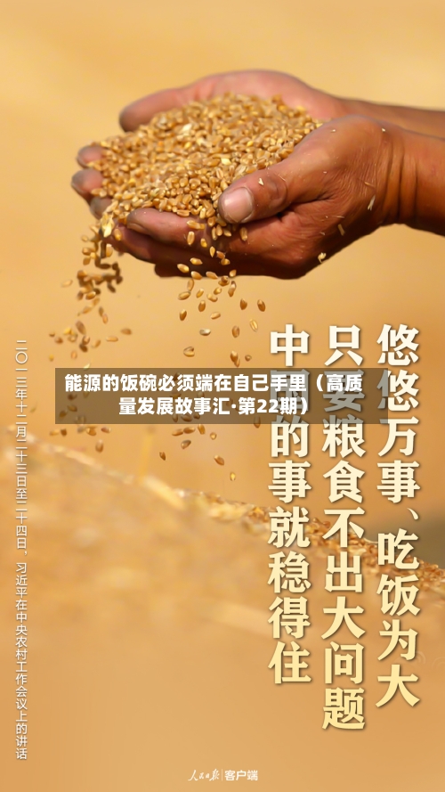 能源的饭碗必须端在自己手里（高质量发展故事汇·第22期）-第3张图片