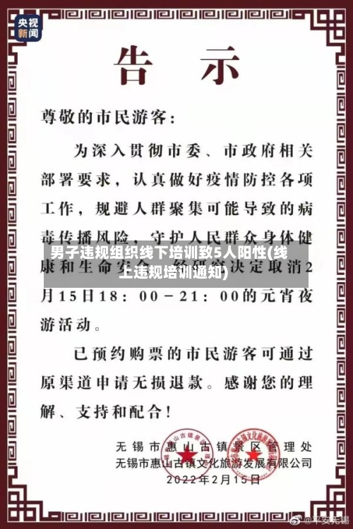 男子违规组织线下培训致5人阳性(线上违规培训通知)