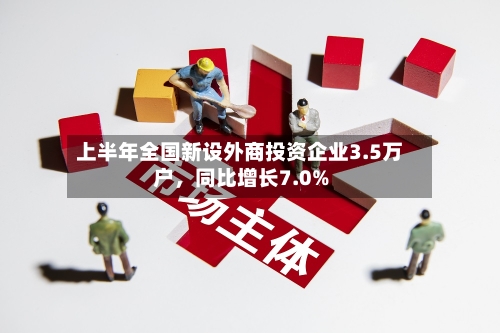 上半年全国新设外商投资企业3.5万户，同比增长7.0%-第2张图片
