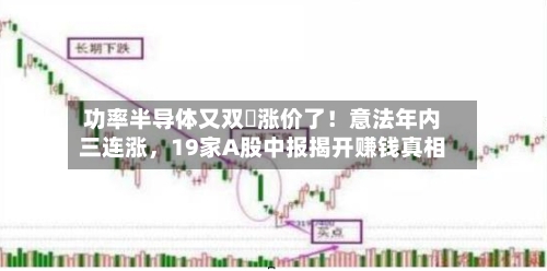 功率半导体又双叒涨价了！意法年内三连涨，19家A股中报揭开赚钱真相-第2张图片