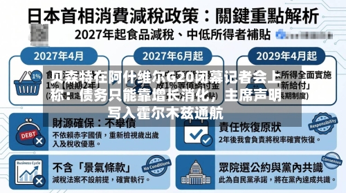 贝森特在阿什维尔G20闭幕记者会上称：债务只能靠增长消化	，主席声明写入霍尔木兹通航-第2张图片