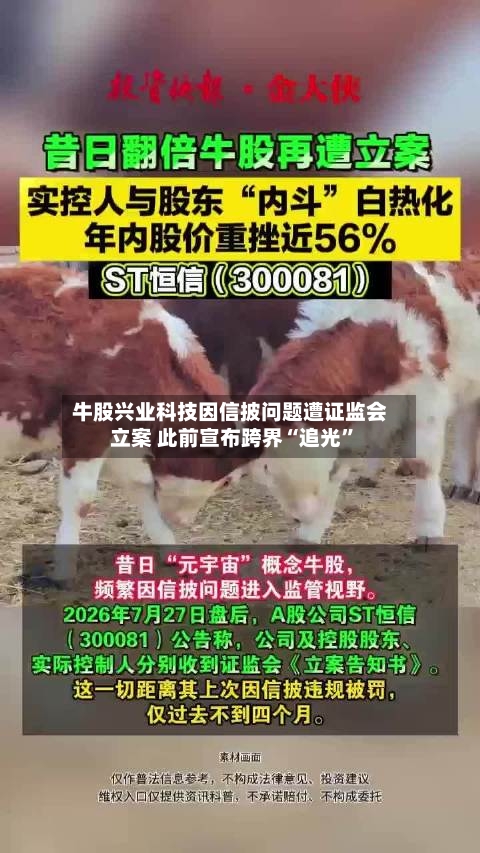 牛股兴业科技因信披问题遭证监会立案 此前宣布跨界“追光	”-第2张图片